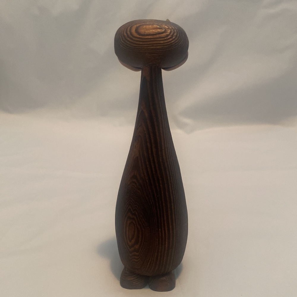 🐱 RARE VINTAGE Danish modern wooden cat - Picture 5 of 6